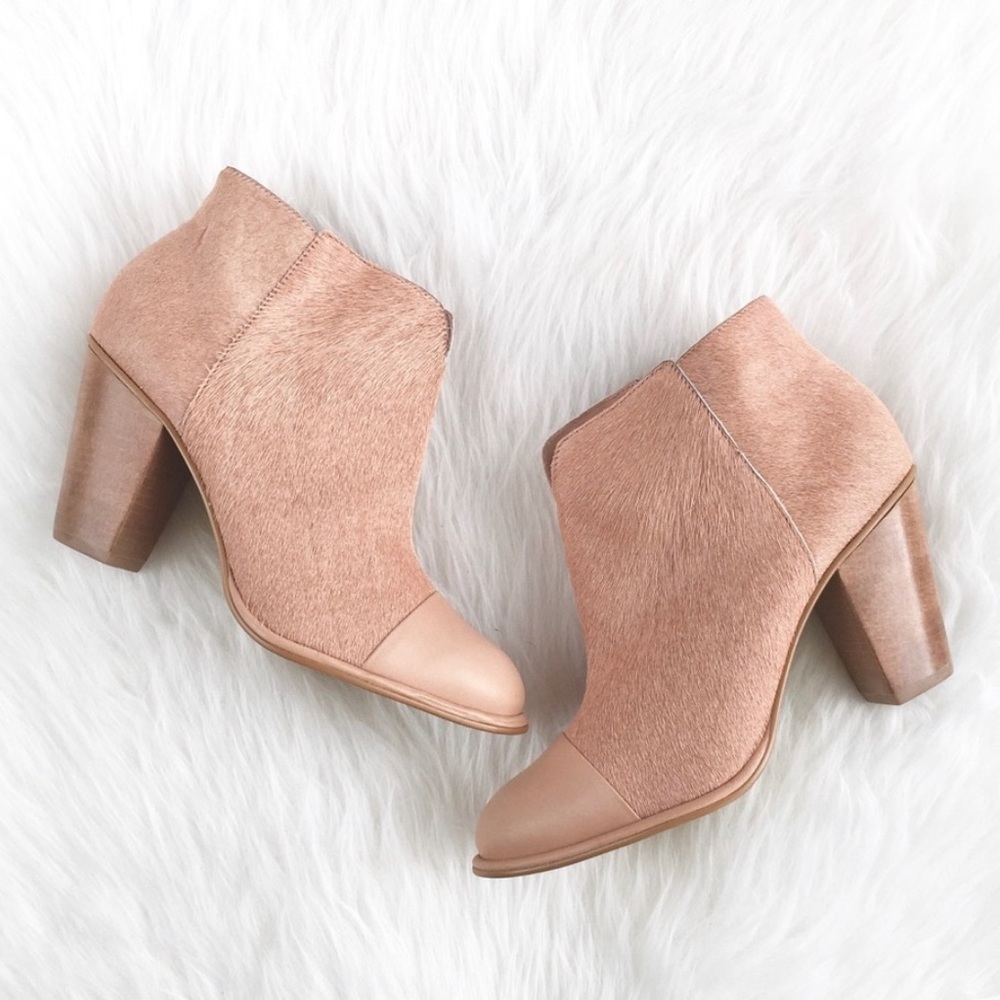 Klub Nico Blush Pink Calf Hair Boots size 6
